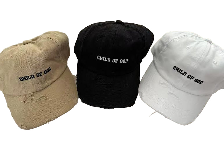 Child Of God Weathered Embroidered Cap