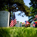 100 Pack 12"x18" Inch USA American Flags Wooden Stick Flags