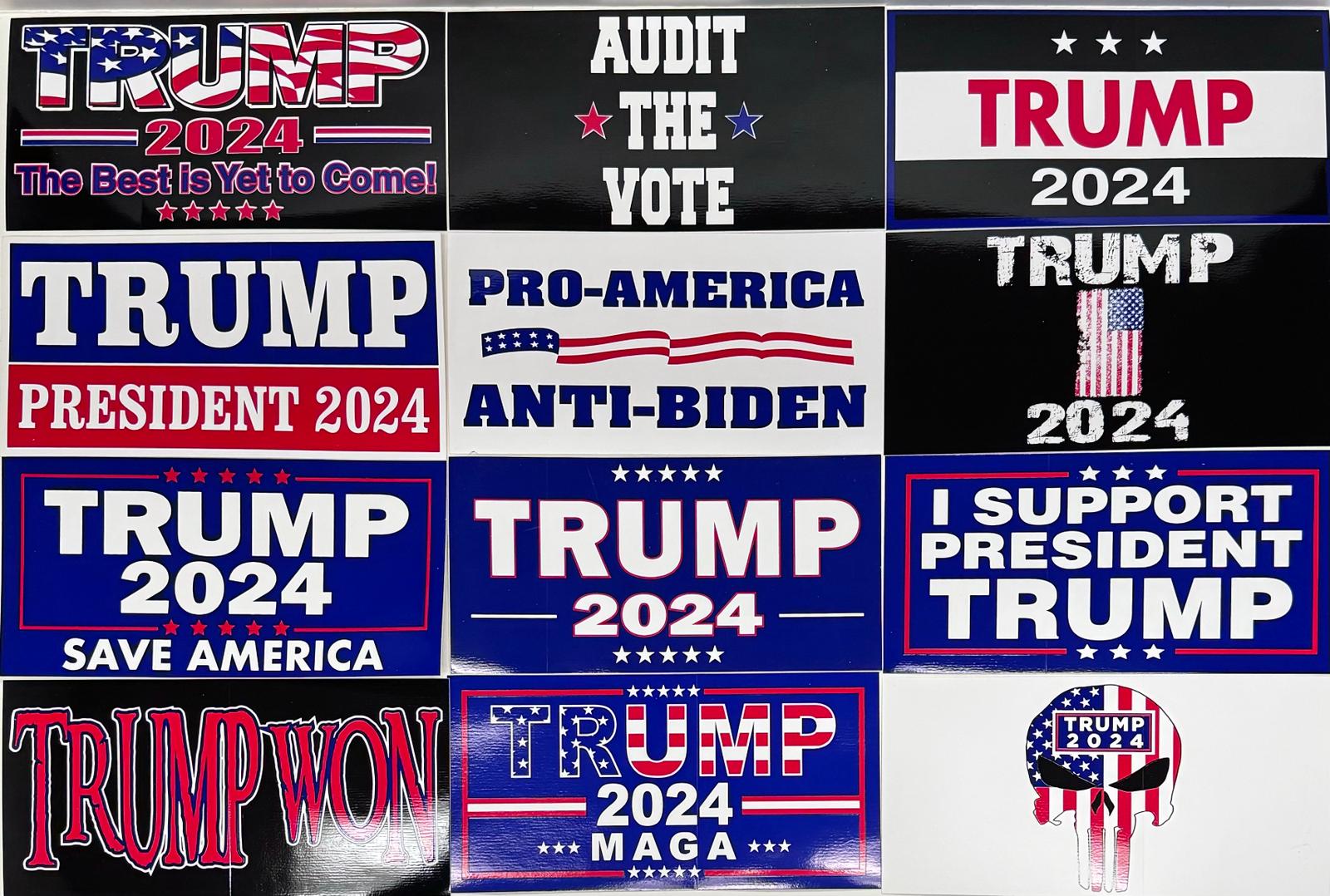 Trump Sticker Star Trump Bumper Stickers Assorted Designs American Made in USA