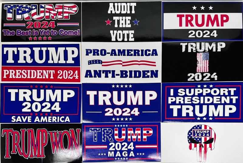 Trump Bumper Stickers Assorted Designs American Made in USA