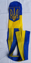 Ukraine Trident 5.5"x60" Ukrainian Embroidered Sewn Rough Tex 210D Nylon