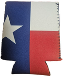 Texas Flag Jacket Can Holder Drink Koozie
