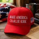 Make America Charlie Kirk Custom Embroidered Hat
