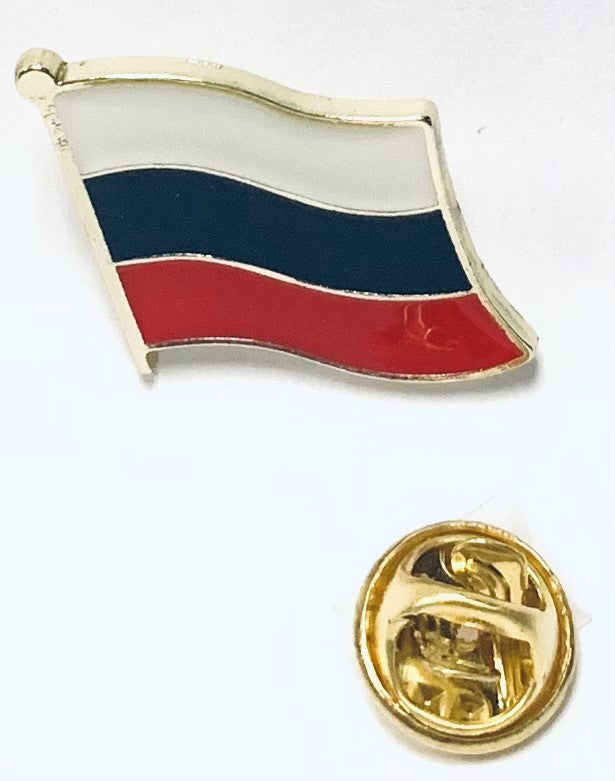 Russia Wavy Lapel Pin