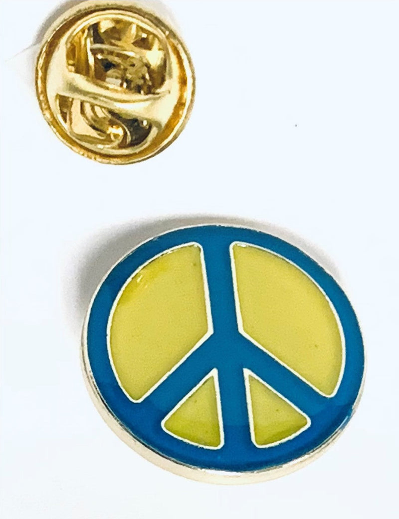 Ukraine Peace Sign Lapel Pin