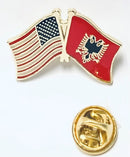 USA Albania Lapel Pin