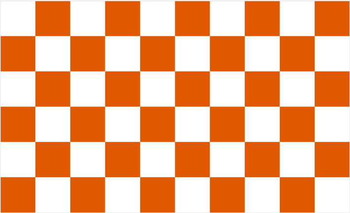 Checkered Orange & White 3'x5' Flag ROUGH TEX® 68D Nylon
