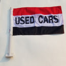 Used Cars 12"x18" Car Flag Flag ROUGH TEX® Knit Double Sided