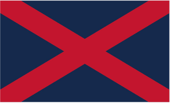 Voortrekker & Ulster Cross 3'X5' Flag ROUGH TEX® 100D