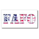 FAFO Patriotic Bumper Sticker | Made in USA | Premium UV-Protected Vinyl