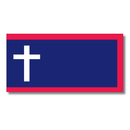 Christian Cross Banner Flag Bumper Sticker | Made in USA