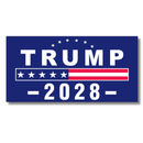 Trump 2028 Patriotic Blue Bumper Sticker | Made in USA