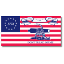 1776 Betsy Ross Liberty or Death Don't Tread on Me Bumper Sticker 3.5"x7.5" | Made in USA