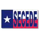 Texas Secede Bumper Sticker | Made in USA | Premium UV-Protected Vinyl