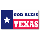 God Bless Texas Bumper Sticker | Made in USA | Premium UV-Protected Vinyl