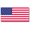 American Flag Bumper Sticker USA 50 Stars | Made in USA