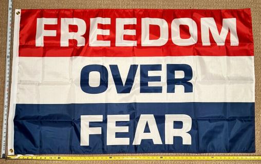 Freedom Over Fear 3'x5' Flag ROUGH TEX® 68D Nylon