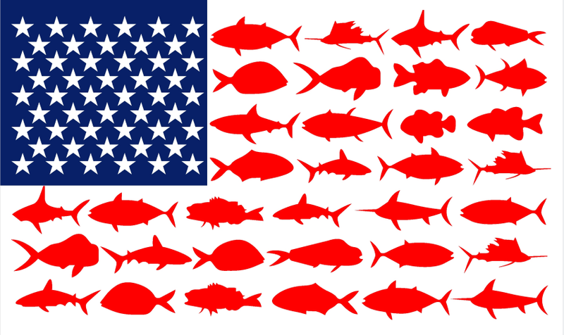 USA Beach Life 3'X5' Flag Rough Tex® 150D Nylon American Fishing
