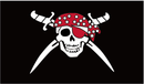 Pirate Cross Swords 3'X5' Flag ROUGH TEX® 100D