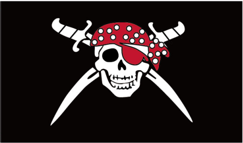 Pirate Cross Swords 3'X5' Flag ROUGH TEX® 100D
