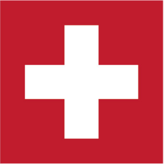 Switzerland 12"x12" Stick Flag ROUGH TEX® 100D