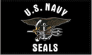 US Navy Seals Eagle Black 3'X5' Flag ROUGH TEX® 100D