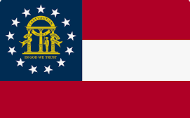 Georgia Official 8'x12' Embroidered Flag ROUGH TEX® 600D