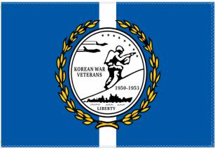 Korean War Veteran 3'x5' Flag ROUGH TEX® 100D