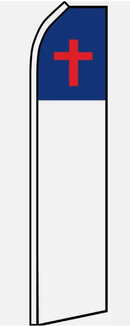 Christian 11.5'x2.5' Half Sleeve Swooper Flag Rough Tex® Knit Feather