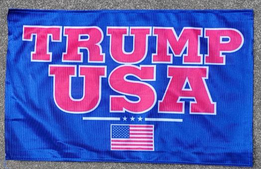 Trump USA 12"x18" Double Sided Flag ROUGH TEX® 68D