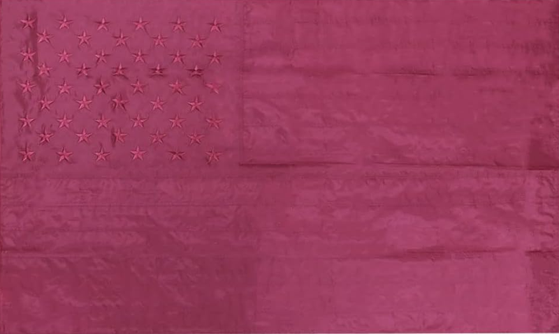 USA Red 3'X5' Embroidered Flag ROUGH TEX® 600D in Gift Box