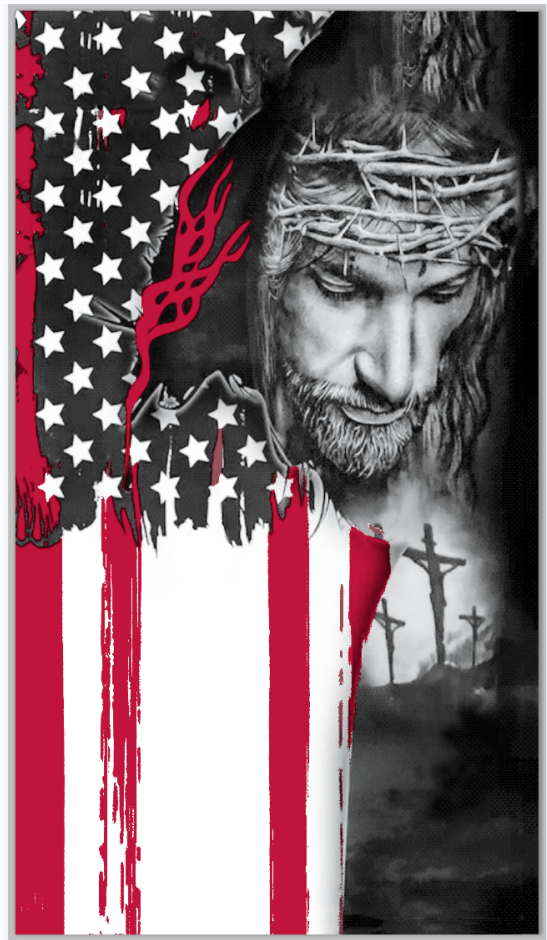 USA Jesus Faith 3'X5' Double Sided Flag ROUGH TEX® 100D Garden Flag