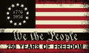 We The People 250 Years of Freedom American Flags 1776 2026 3'X5' Feet ROUGH TEX® 68D