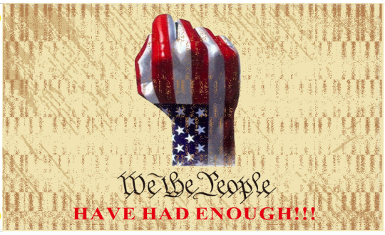 We The People Fist Vintage 3'x5' Flag ROUGH TEX® 100D