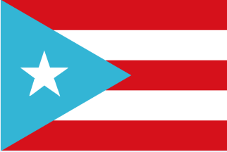 Puerto Rico 1895 3'x5' Flag ROUGH TEX® 68D Nylon Light Ocean Blue