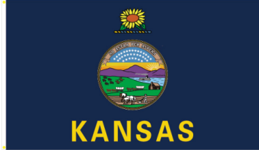 Kansas 3'X5' Flag Rough Tex® 150D Nylon