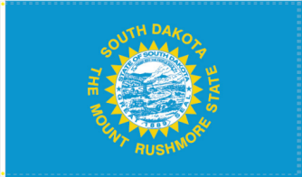 South Dakota 3'X5' Flag Rough Tex® 150D Nylon