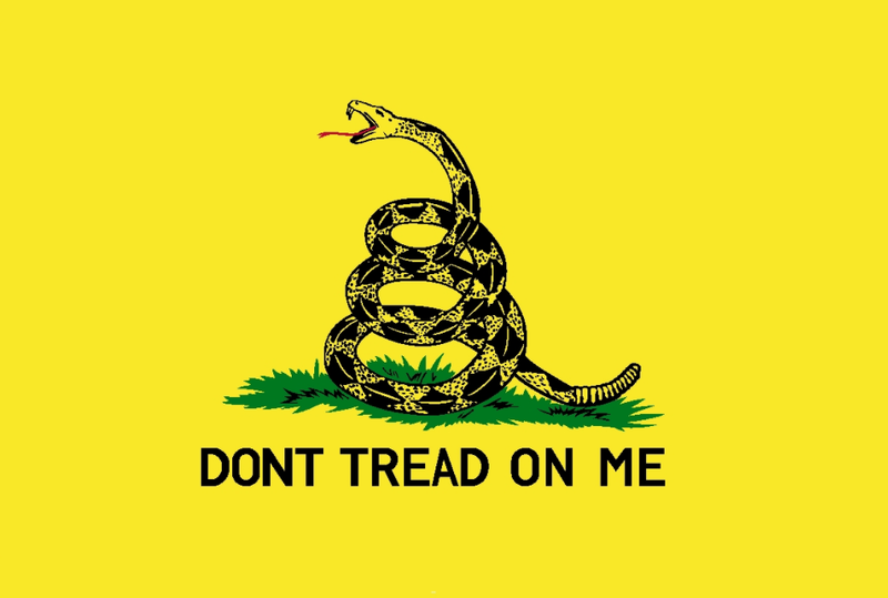 Gadsden 12"X18" Embroidered Double Sided Flag Rough Tex® 300D