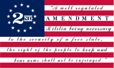 2nd Amendment Betsy Ross 3'X5' Flag ROUGH TEX® 100D