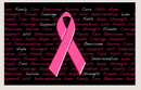 Breast Cancer Awareness Pink Ribbon Black 3'X5' Flag ROUGH TEX® 68D