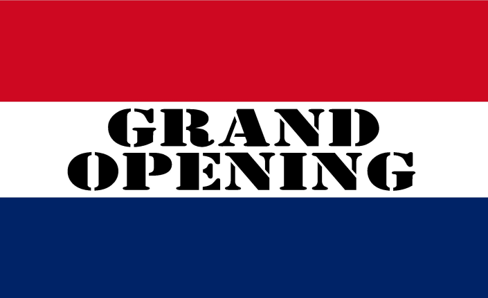 Grand Opening 3'x5' Flag ROUGH TEX® 68D Nylon