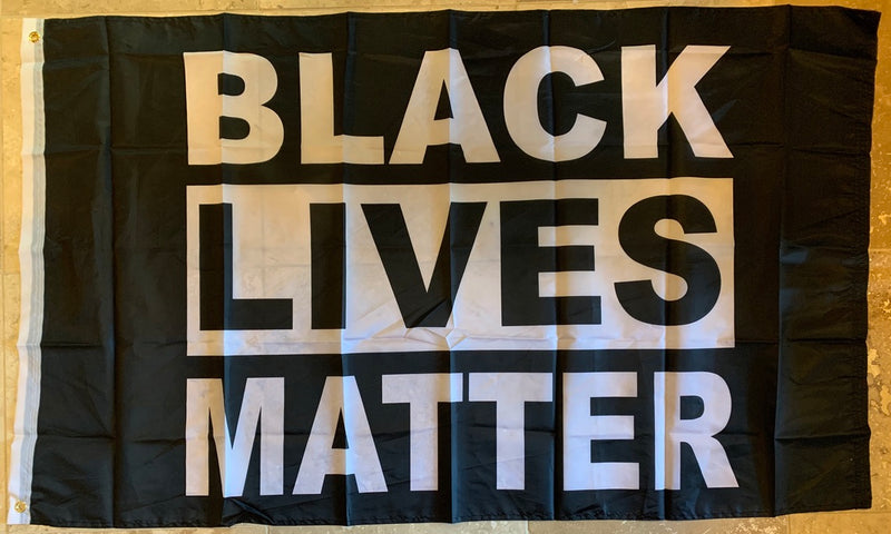 Black Lives Matter3'X5' Flag ROUGH TEX® with Sleeve & Tab Double Sided