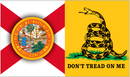 Florida Gadsden 3'X5' Flag ROUGH TEX® 100D