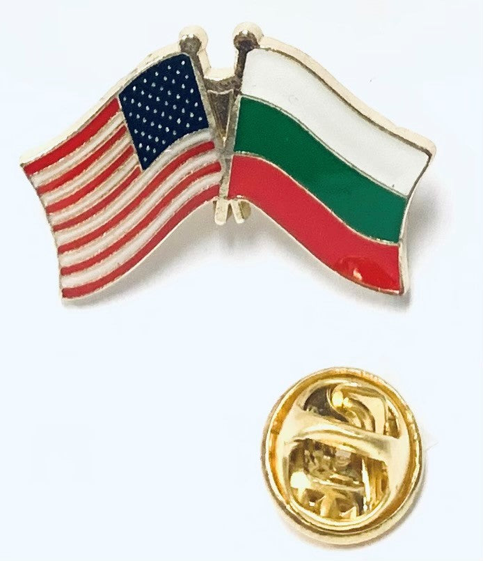 USA Bulgaria Lapel Pin