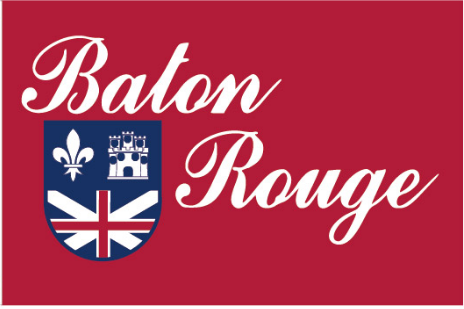 Baton Rouge 12"x18" Flag ROUGH TEX® 100D With Grommets