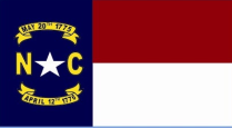 North Carolina 3'X5' Embroidered Flag ROUGH TEX® 300D