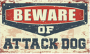Beware of Attack Dog 3'X5' Flag ROUGH TEX® 100D