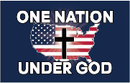One Nation Under God USA 3'x5' Flag ROUGH TEX® 100D