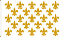 Fleur De Lis 3'x5' Embroidered Flag ROUGH TEX® Cotton