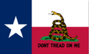 Texas Gadsden 3'x5' Flag ROUGH TEX® 68D